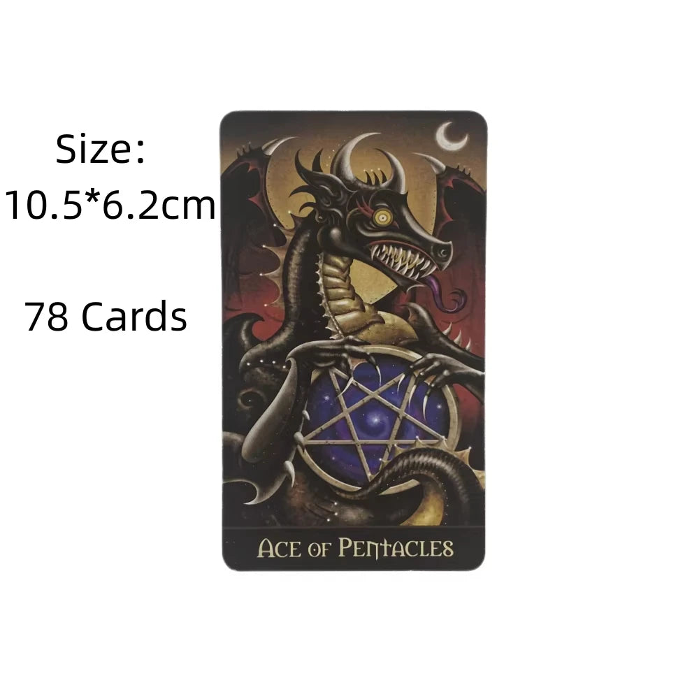 New Deviant Moon Tarot Cards English Version Fate Divination Board Games For Family Party Funny Playing