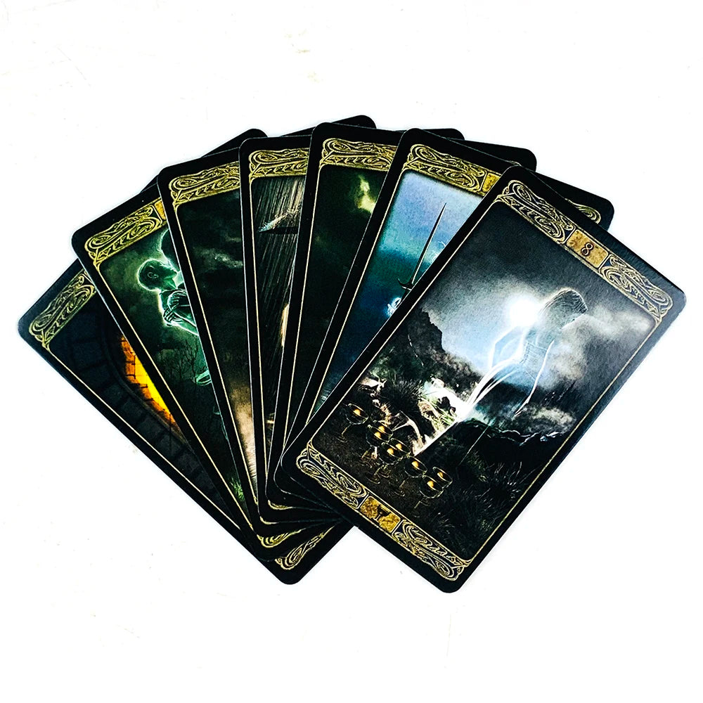 Tarot Cards A 78 Deck English Visions Fate Divination Edition Deck Borad Playing Games,Family Party Board Game Cards