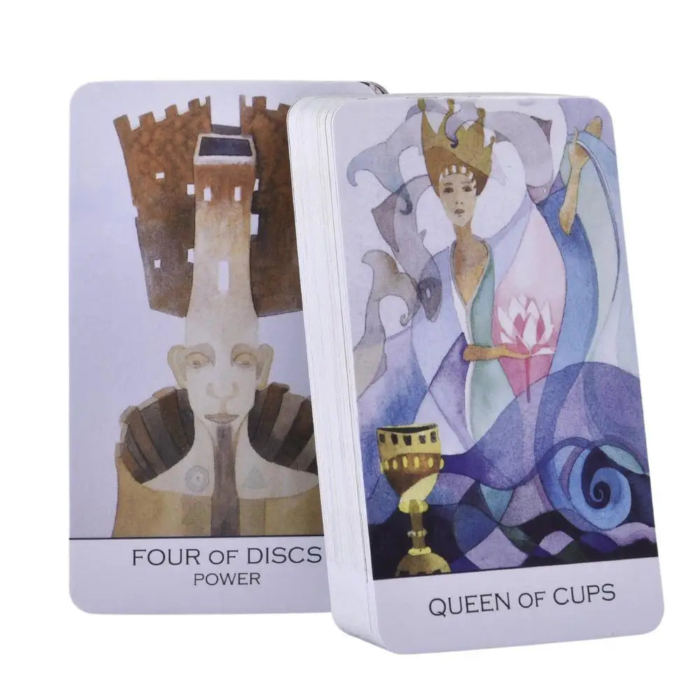 78-Card Deck Zillich Tarot With Paper Guidebook Colorful Ink Painting Style For Friends Entertainment Board Game