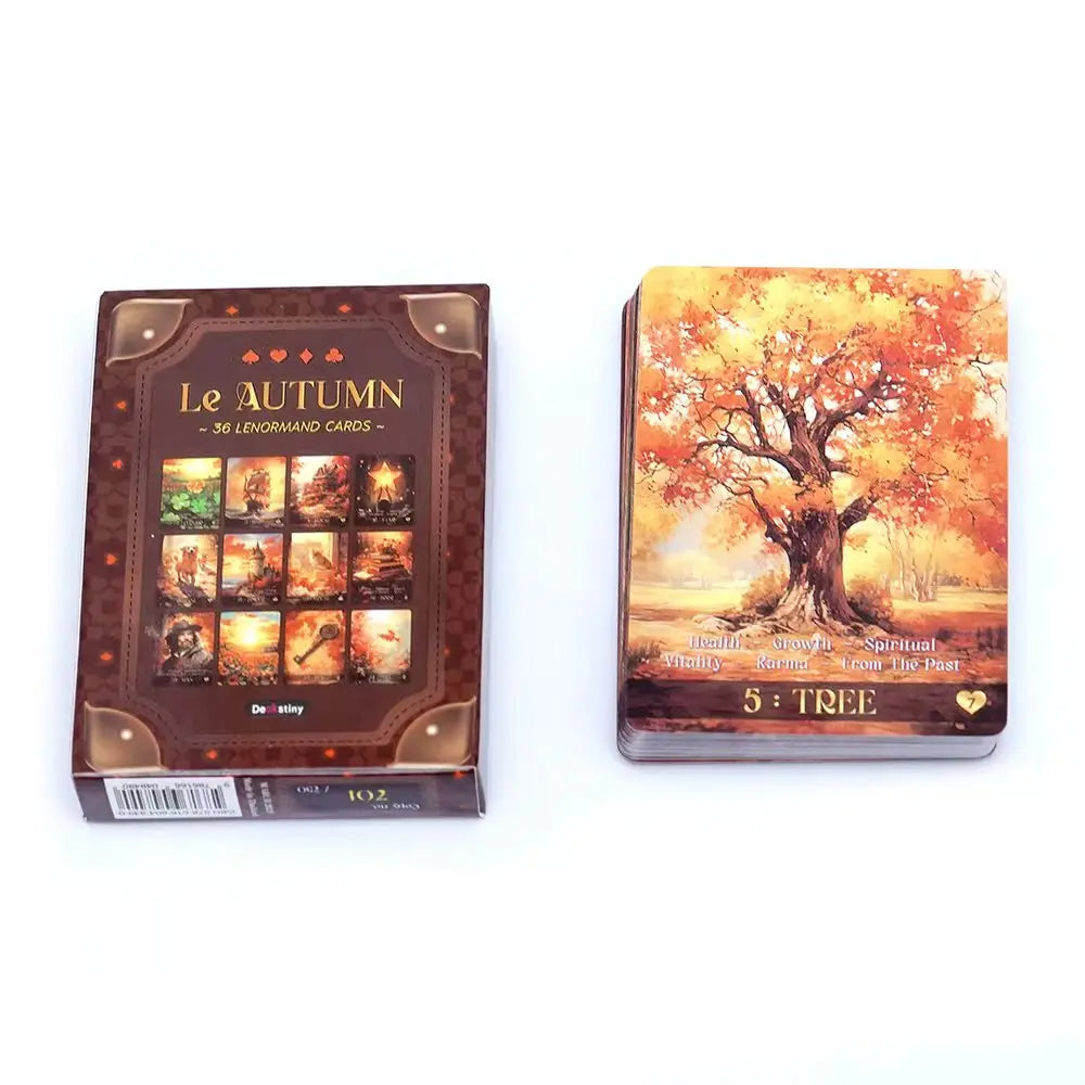 Lenormand Tarot Deck Le Autumn Collection for Divination And Fortune Telling Oracles Deck Board Game Tarot Card Game
