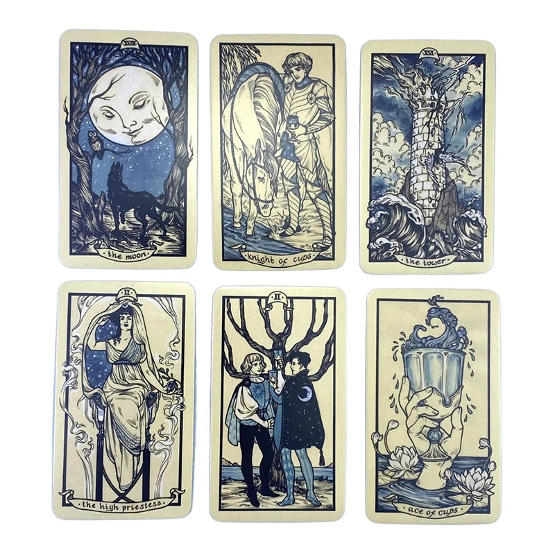 78pcs Fyodor Pavlov Tarot Oracle Tarot Psychic Card Fortune Telling Divination Tarot Card