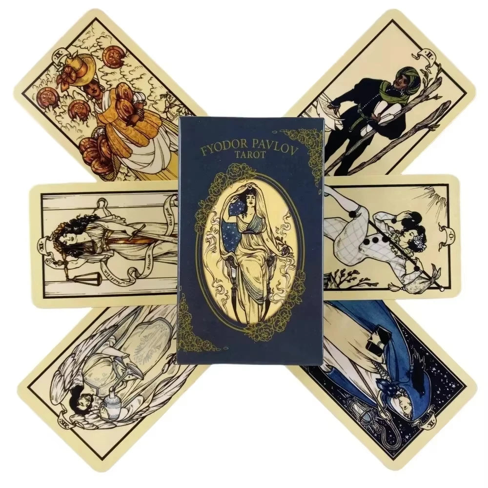 78pcs Fyodor Pavlov Tarot Oracle Tarot Psychic Card Fortune Telling Divination Tarot Card