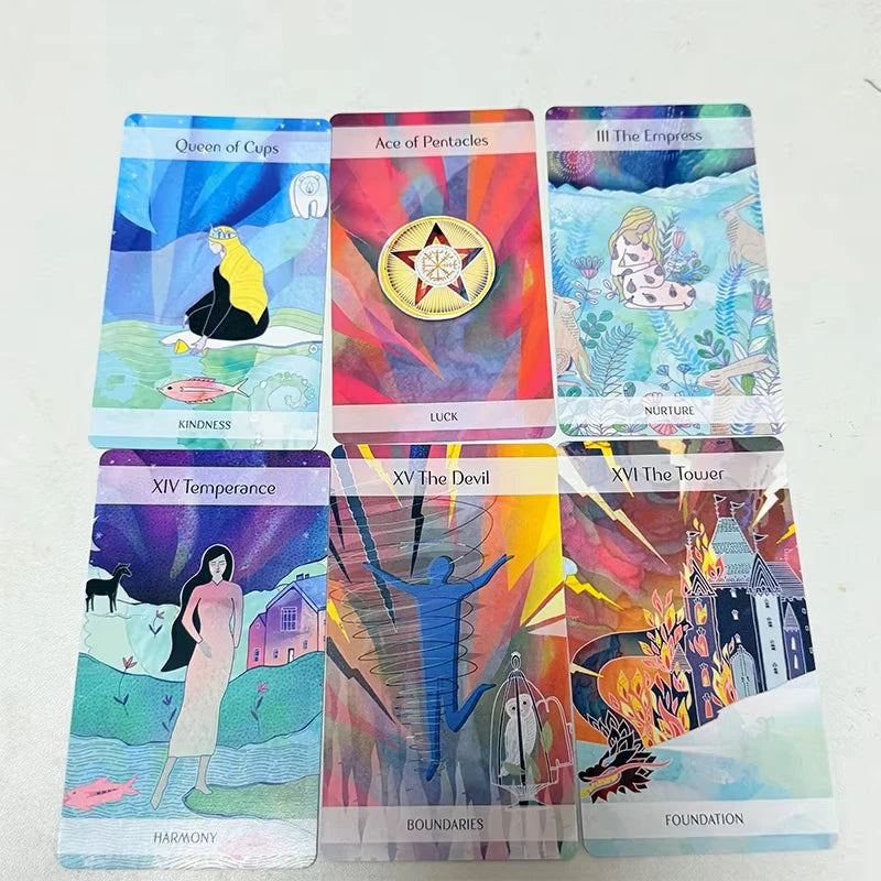 The Magical Nordic Tarot Cards 10*6.3cm A 79 Deck Inspired By Old Nordic Myths and Folklore Divination Game Cards