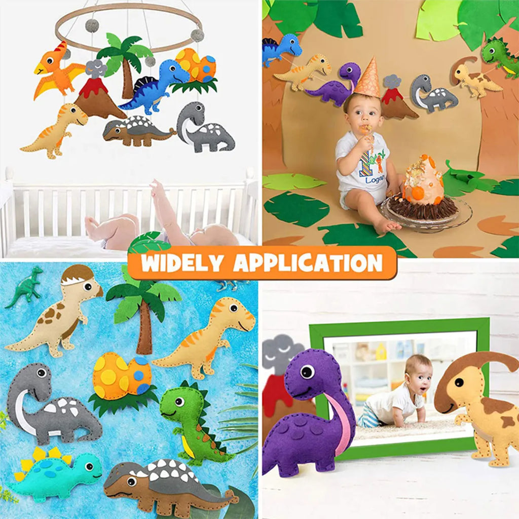 Sewing Crafts Kits Forest Creatures DIY Sewing Felt Plush Animals for Beginner Kids Educational Art Supplies Toy Craft Kit