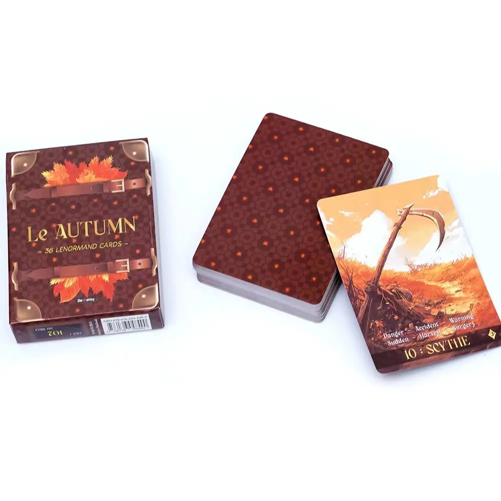 Lenormand Tarot Deck Le Autumn Collection for Divination And Fortune Telling Oracles Deck Board Game Tarot Card Game