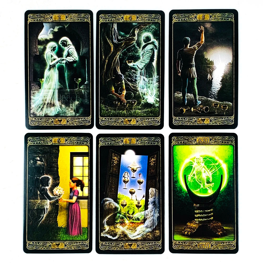 Tarot Cards A 78 Deck English Visions Fate Divination Edition Deck Borad Playing Games,Family Party Board Game Cards