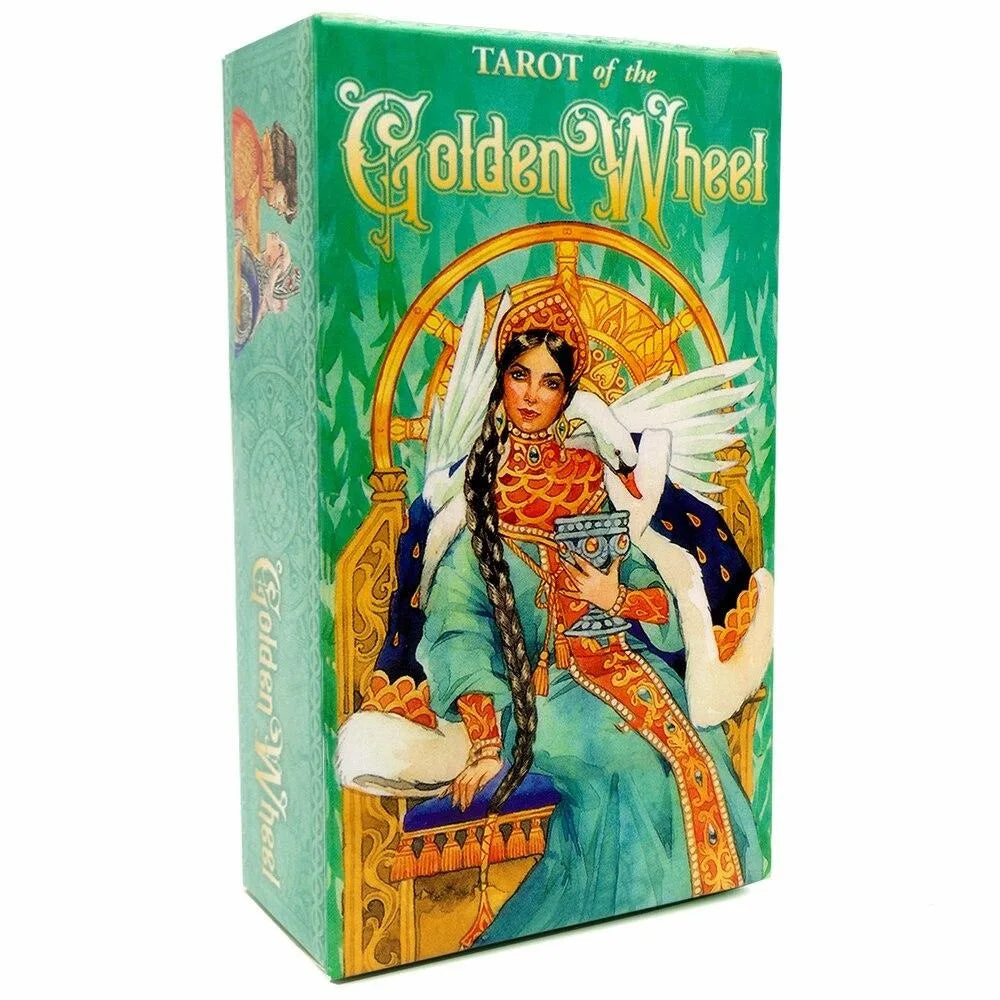 Tarot of The Golden Wheel 78 Cards of Game Play Toys for Kids 10.3*6cm