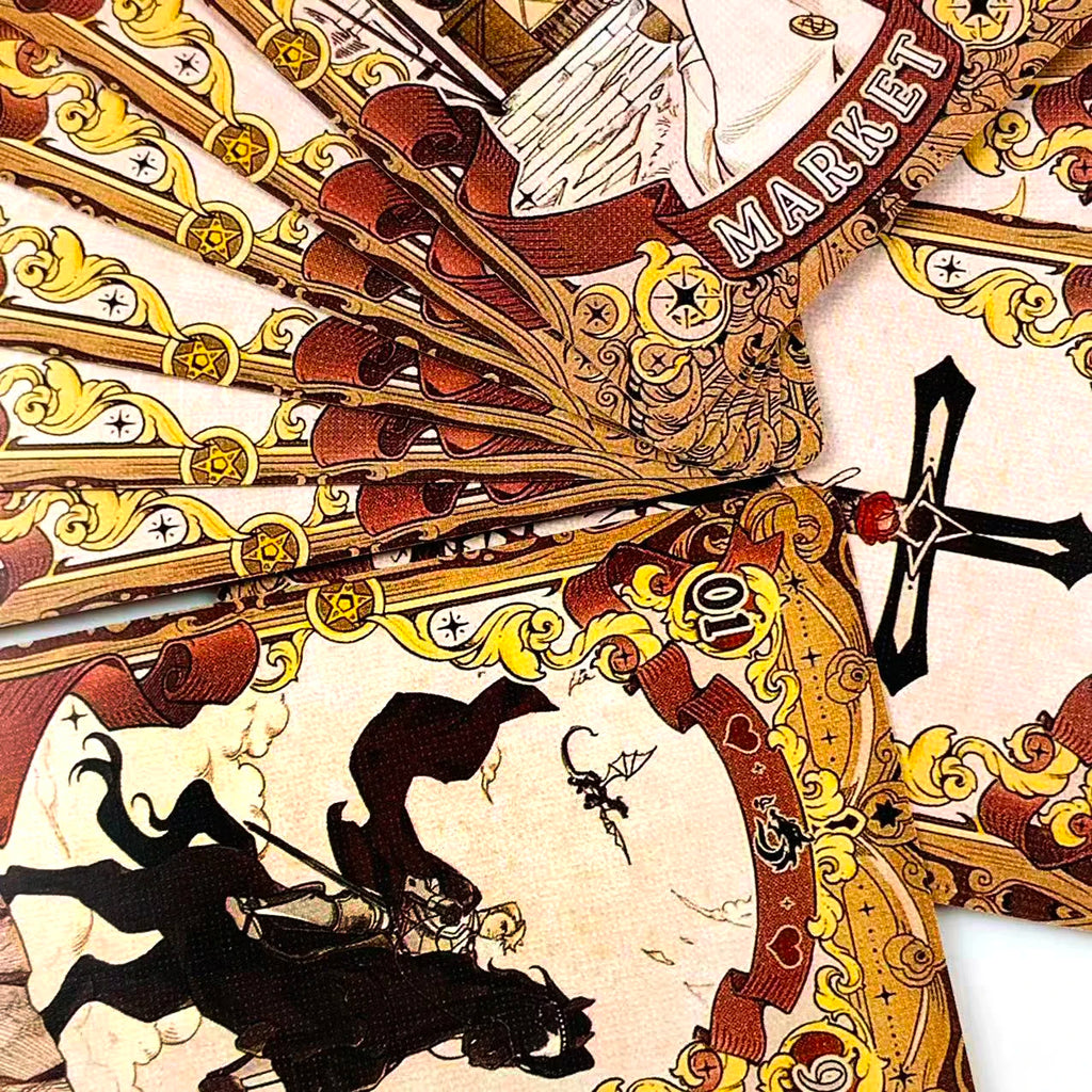 Cards Game 42 Pcs Beautifully Art Designed Board Games and Tarot Reading,Family Party Playing Games Halloween and Christmas Gift