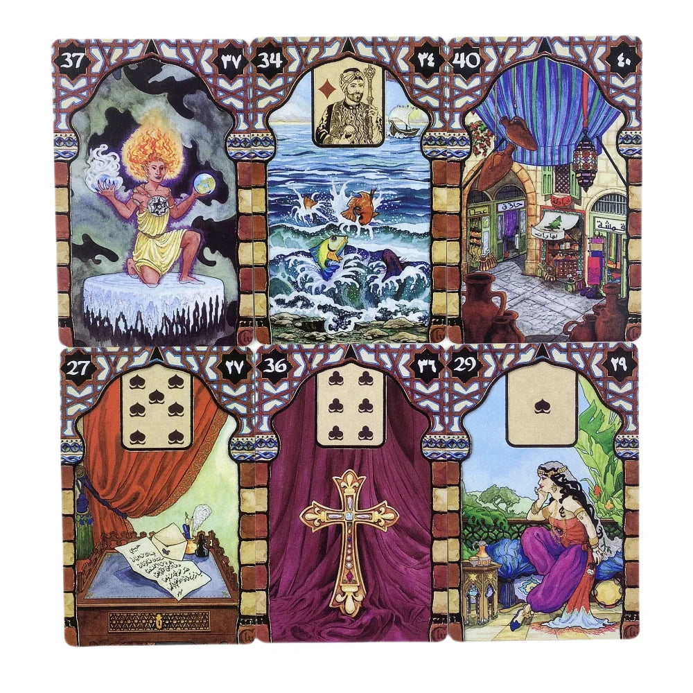 Rana George Lenormand Oracle Cards Board Game Oracle Tarot Cards Party Divination Poker