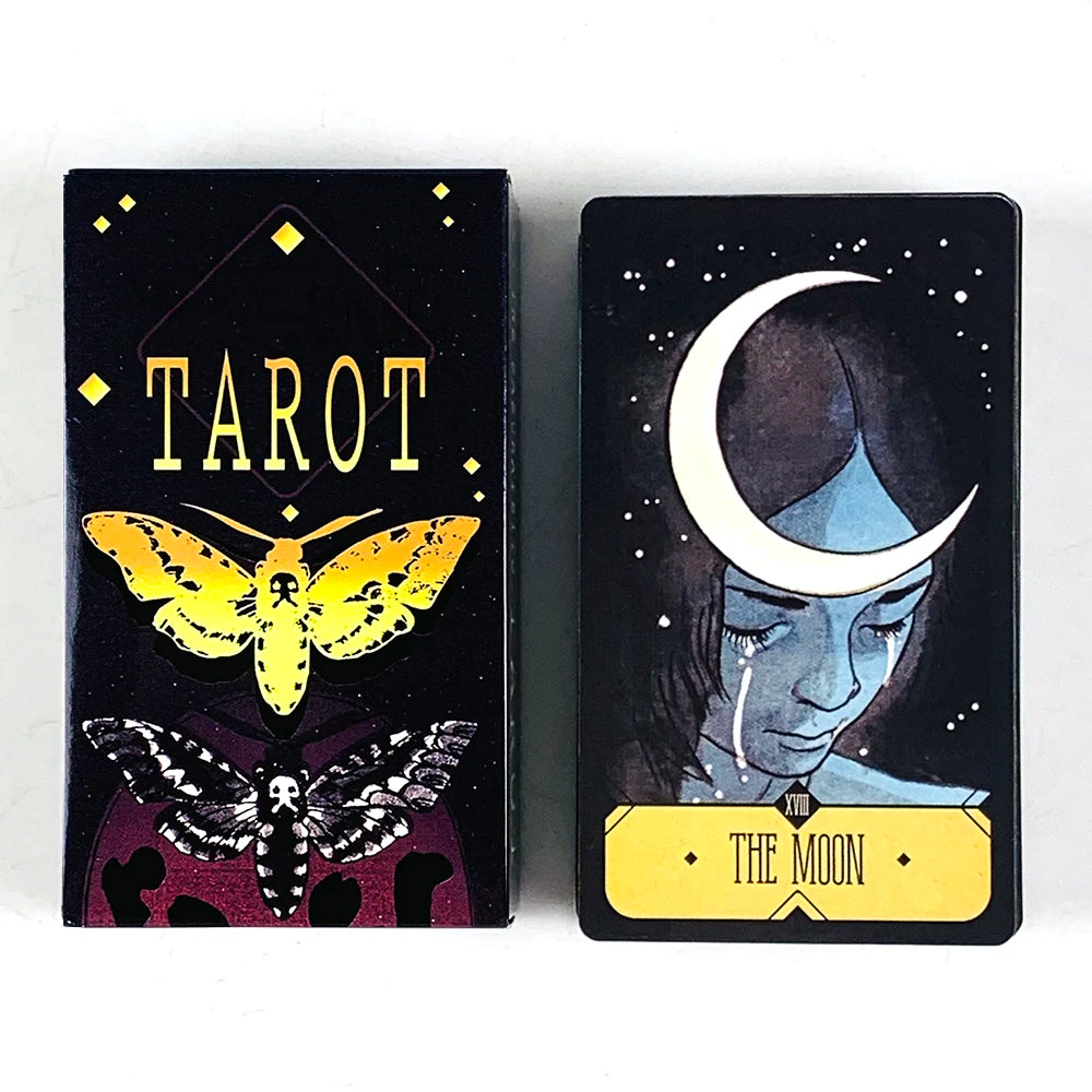 Tarot Cards A 78 Deck Oracle English Visions Divination Edition Board Playing Game Cards, Halloween and Christmas Gifts