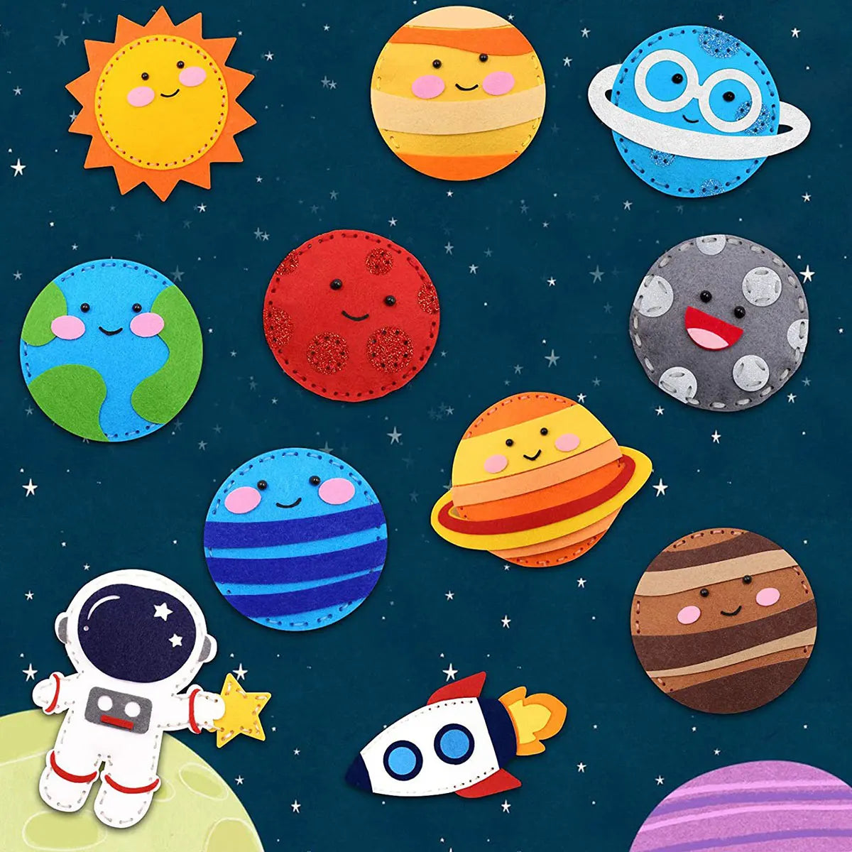 Sewing Crafts Kits Forest Creatures DIY Sewing Felt Plush Animals for Beginner Kids Educational Art Supplies Toy Craft Kit