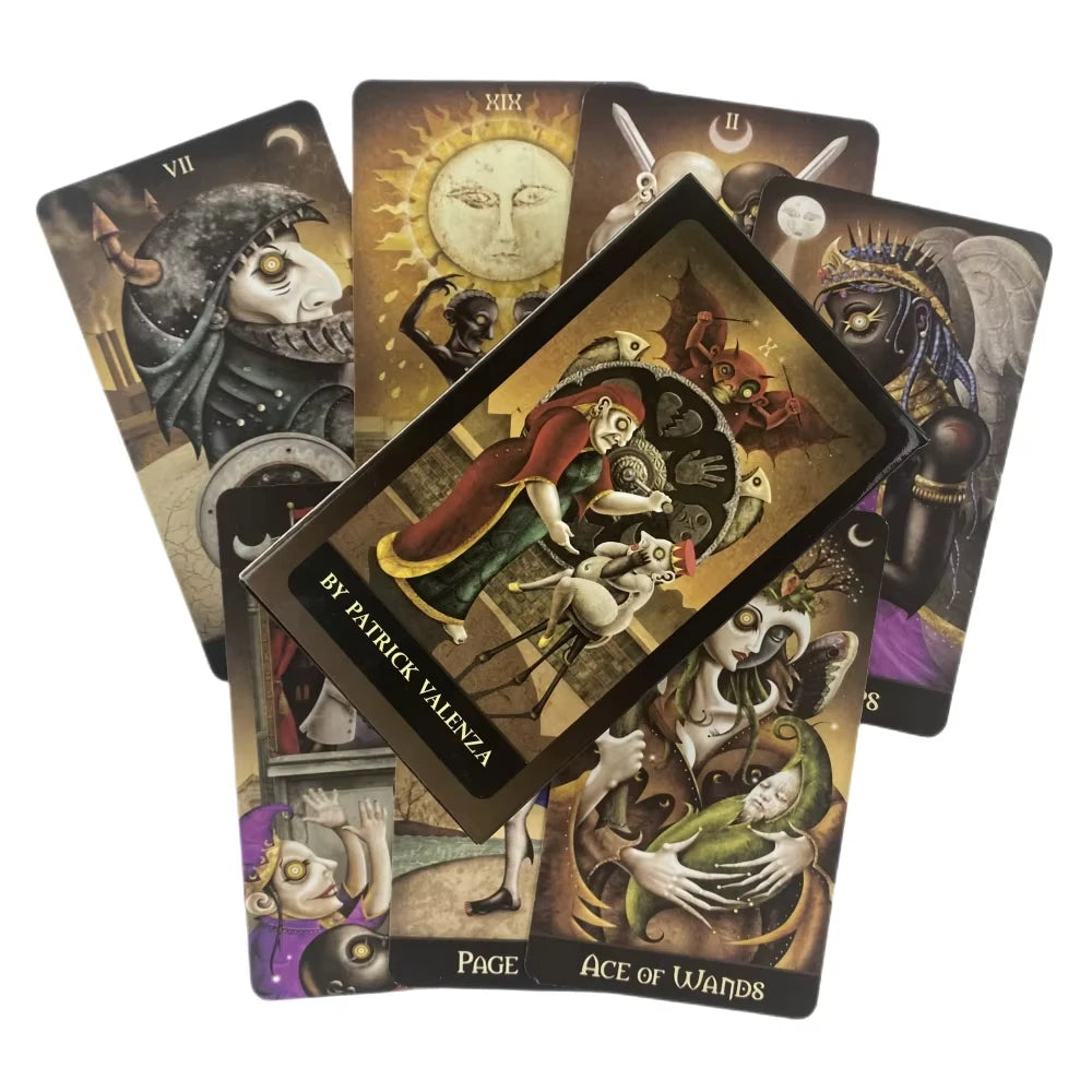 New Deviant Moon Tarot Cards English Version Fate Divination Board Games For Family Party Funny Playing