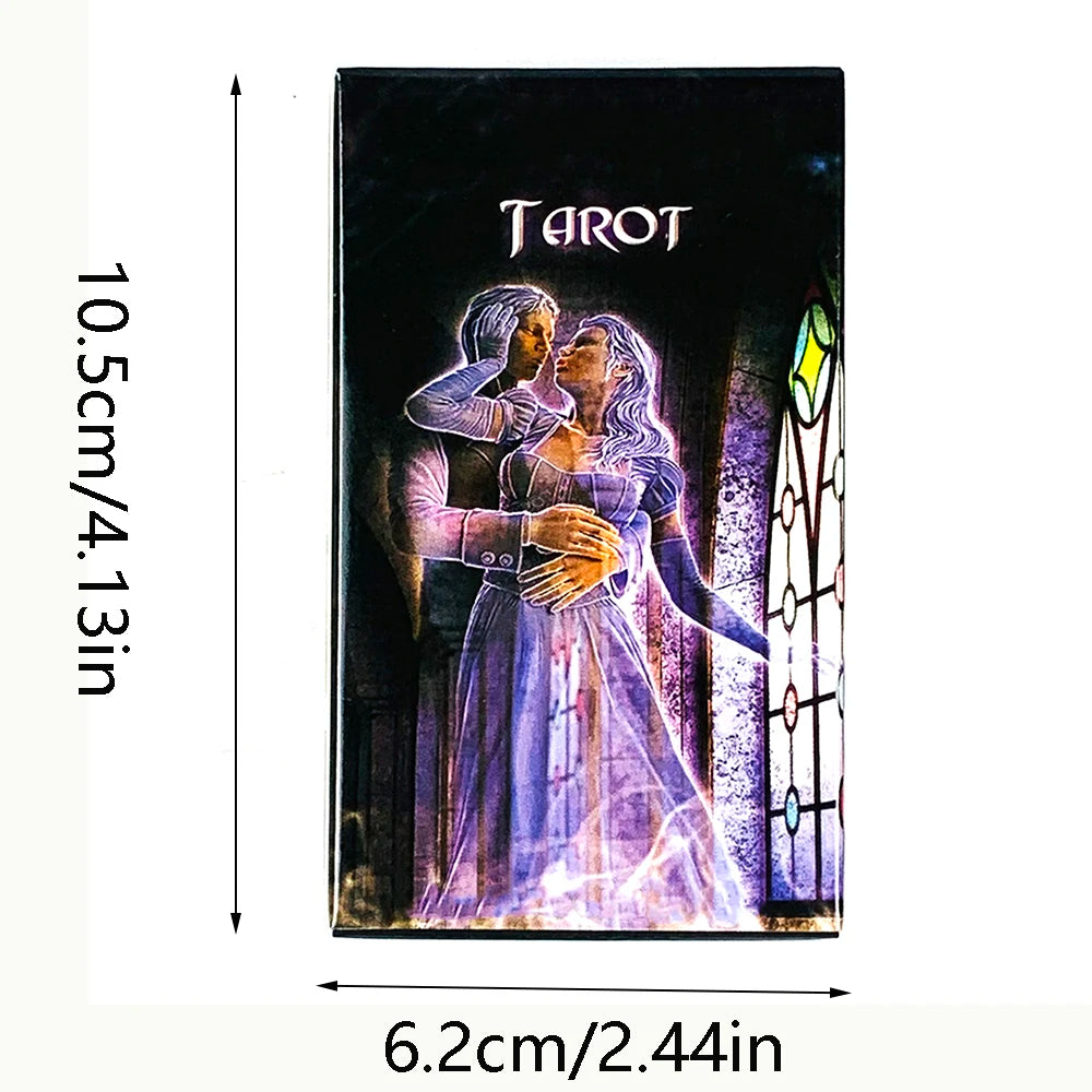 Tarot Cards A 78 Deck English Visions Fate Divination Edition Deck Borad Playing Games,Family Party Board Game Cards