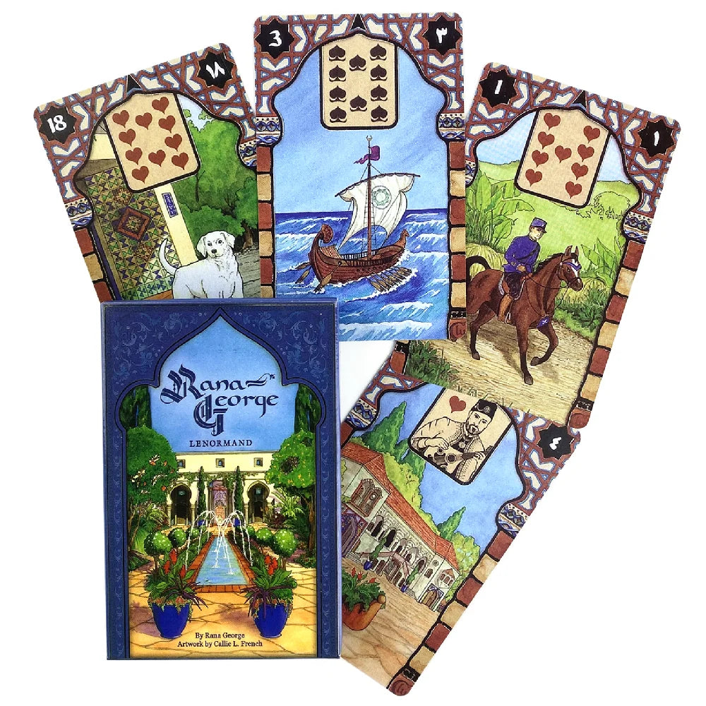 Rana George Lenormand Oracle Cards Board Game Oracle Tarot Cards Party Divination Poker