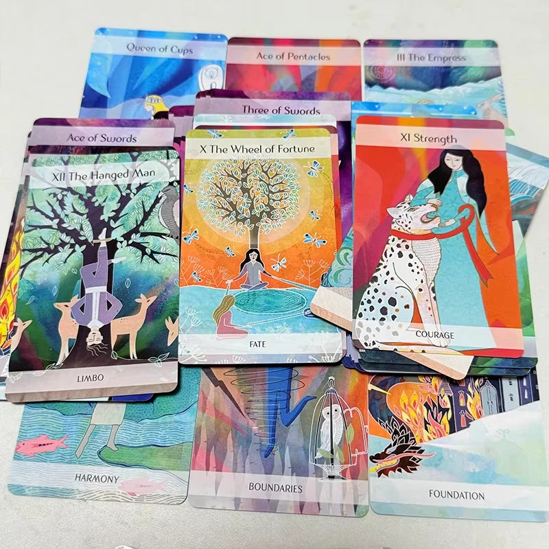 The Magical Nordic Tarot Cards 10*6.3cm A 79 Deck Inspired By Old Nordic Myths and Folklore Divination Game Cards