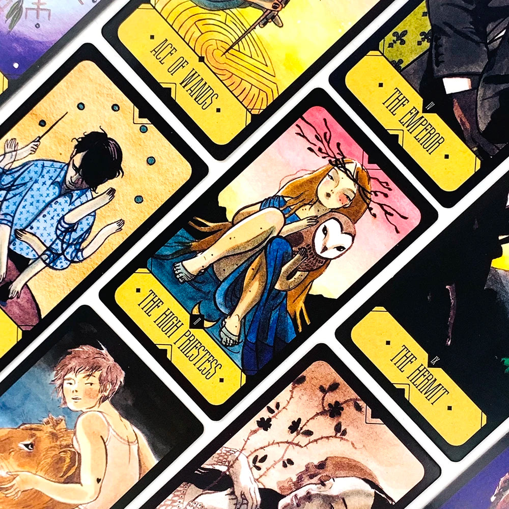 Tarot Cards A 78 Deck Oracle English Visions Divination Edition Board Playing Game Cards, Halloween and Christmas Gifts