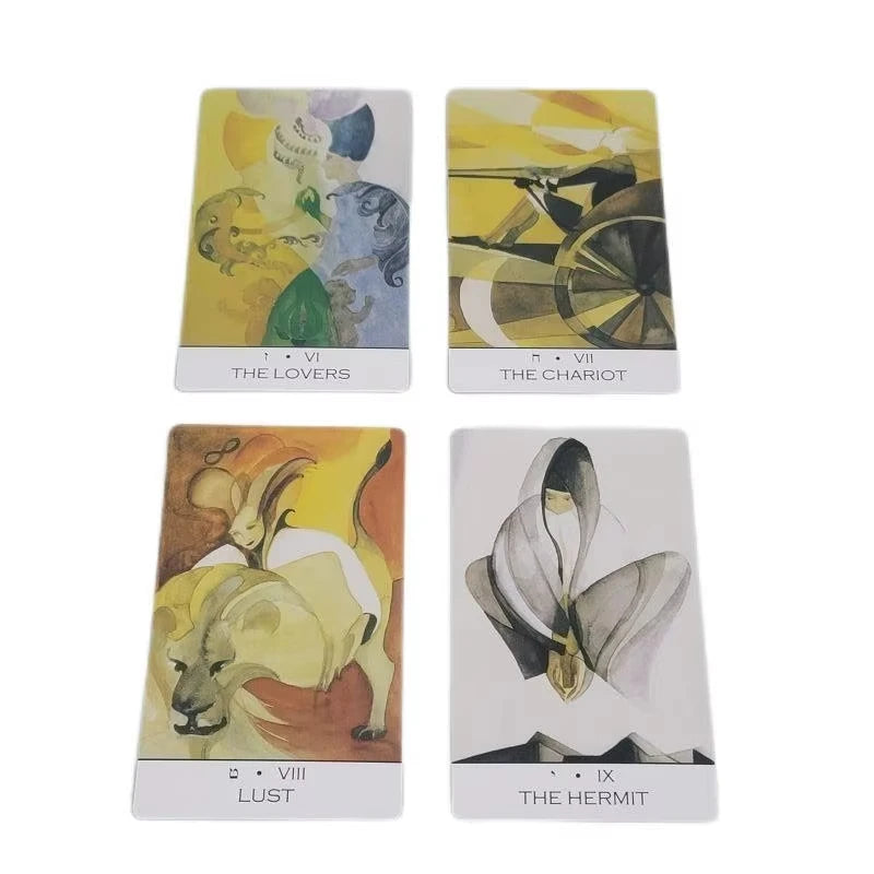 78-Card Deck Zillich Tarot With Paper Guidebook Colorful Ink Painting Style For Friends Entertainment Board Game