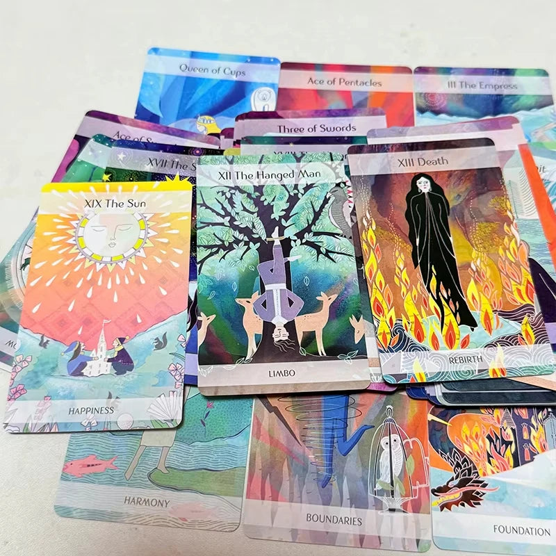 The Magical Nordic Tarot Cards 10*6.3cm A 79 Deck Inspired By Old Nordic Myths and Folklore Divination Game Cards