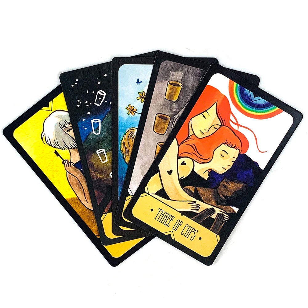 Tarot Cards A 78 Deck Oracle English Visions Divination Edition Board Playing Game Cards, Halloween and Christmas Gifts