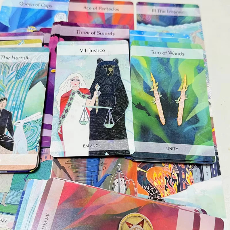 The Magical Nordic Tarot Cards 10*6.3cm A 79 Deck Inspired By Old Nordic Myths and Folklore Divination Game Cards