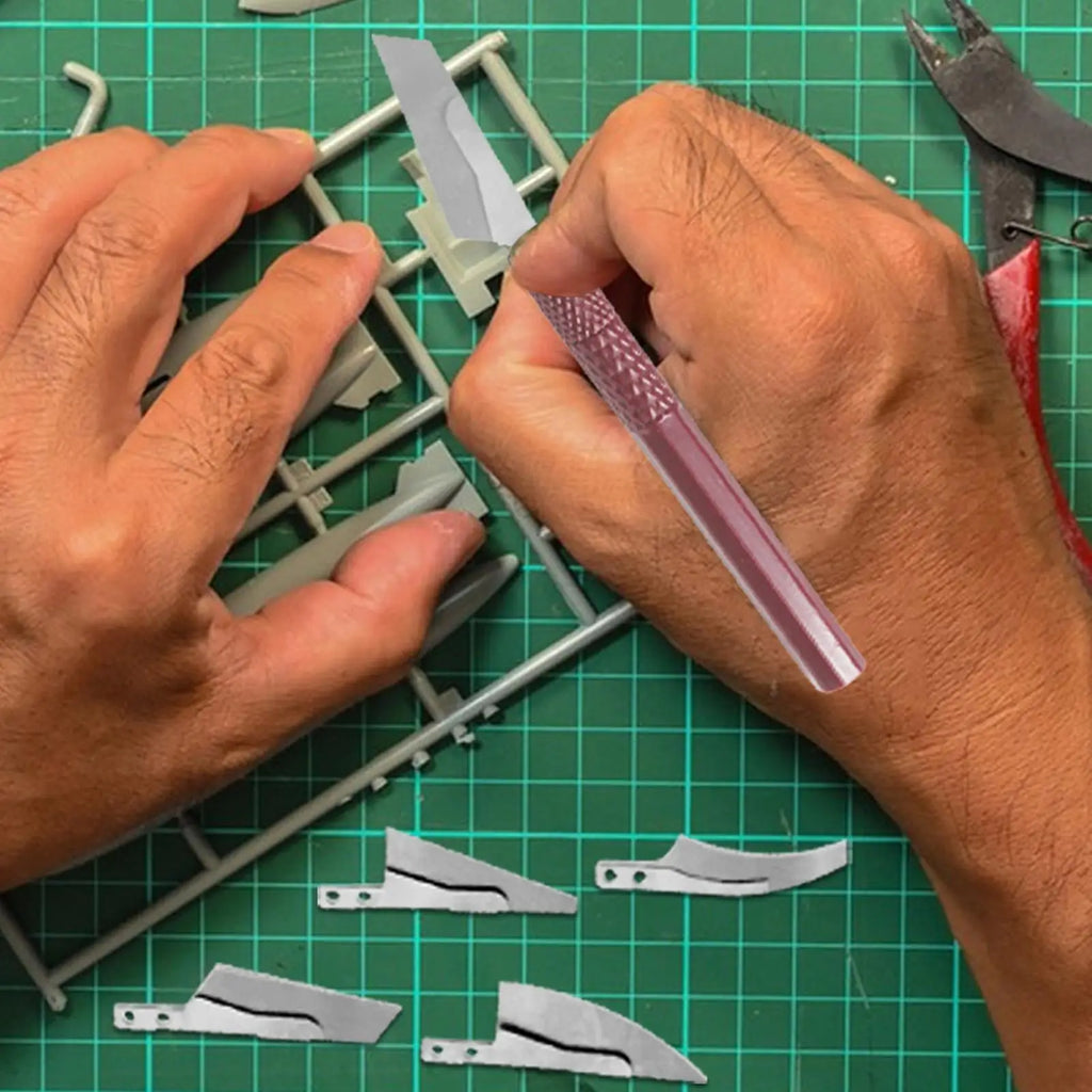 Model Craft Hand Saw Tool Kit with 4 Cutters Precision Hobby Saw for Handcrafted Woodworking Mini Hacksaw for DIY Modeling