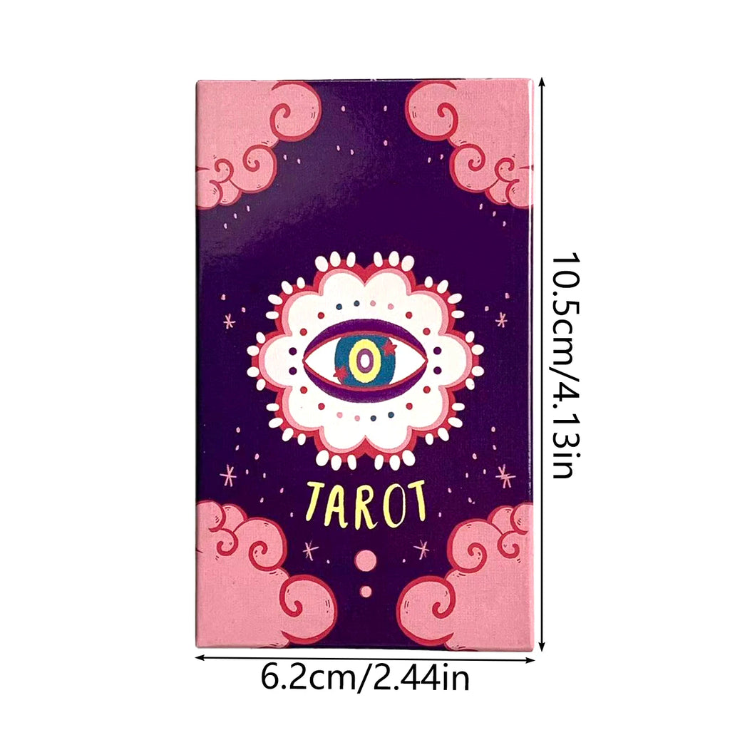 NEW Tarot Cards 78 Pcs Cards Imbued With The Soothing Tones Of A Pink and Sky-Blue Color Palette Game Cards Family Gathering Gam