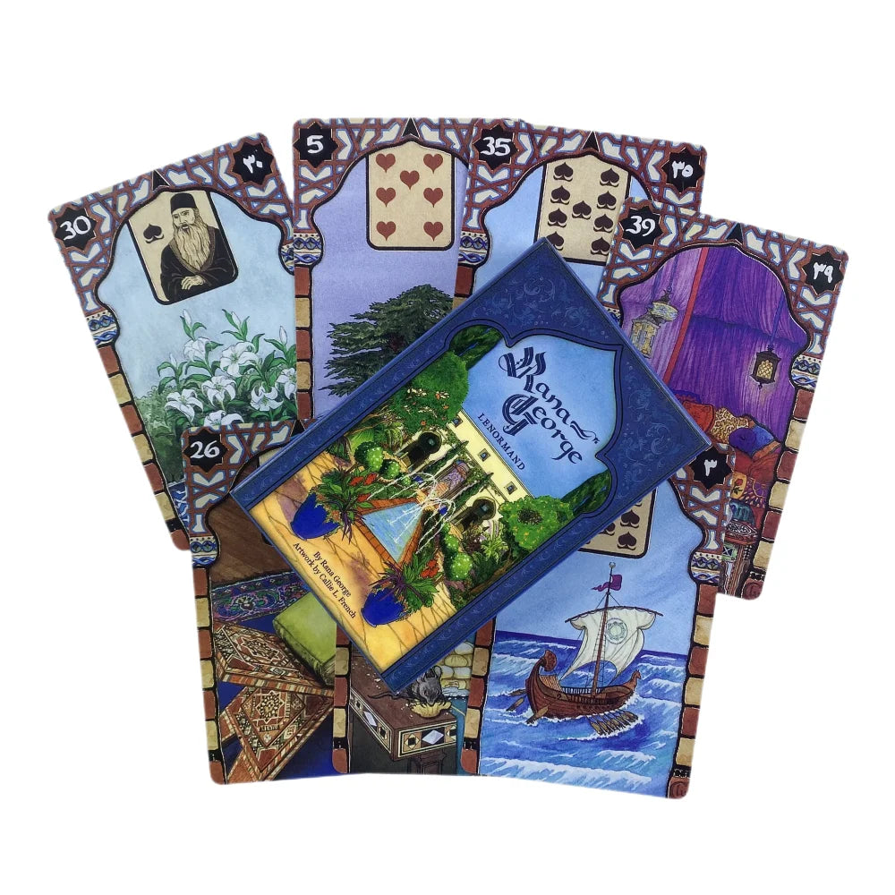 Rana George Lenormand Oracle Cards Board Game Oracle Tarot Cards Party Divination Poker