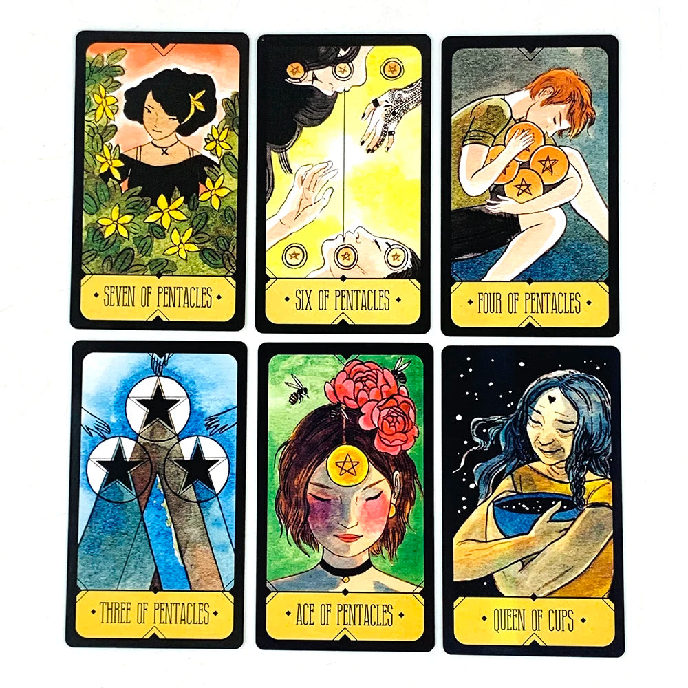 Tarot Cards A 78 Deck Oracle English Visions Divination Edition Board Playing Game Cards, Halloween and Christmas Gifts