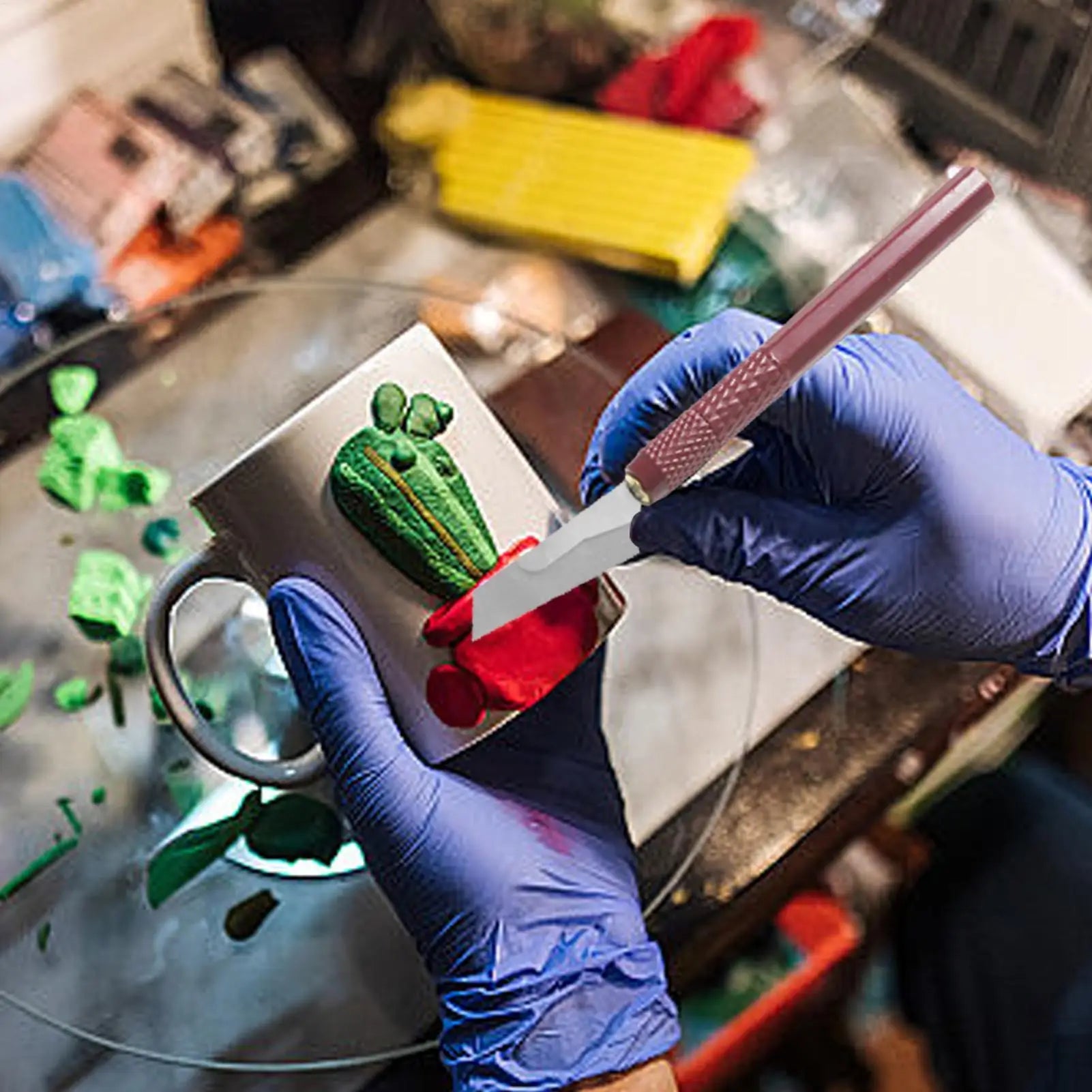 Model Craft Hand Saw Tool Kit with 4 Cutters Precision Hobby Saw for Handcrafted Woodworking Mini Hacksaw for DIY Modeling